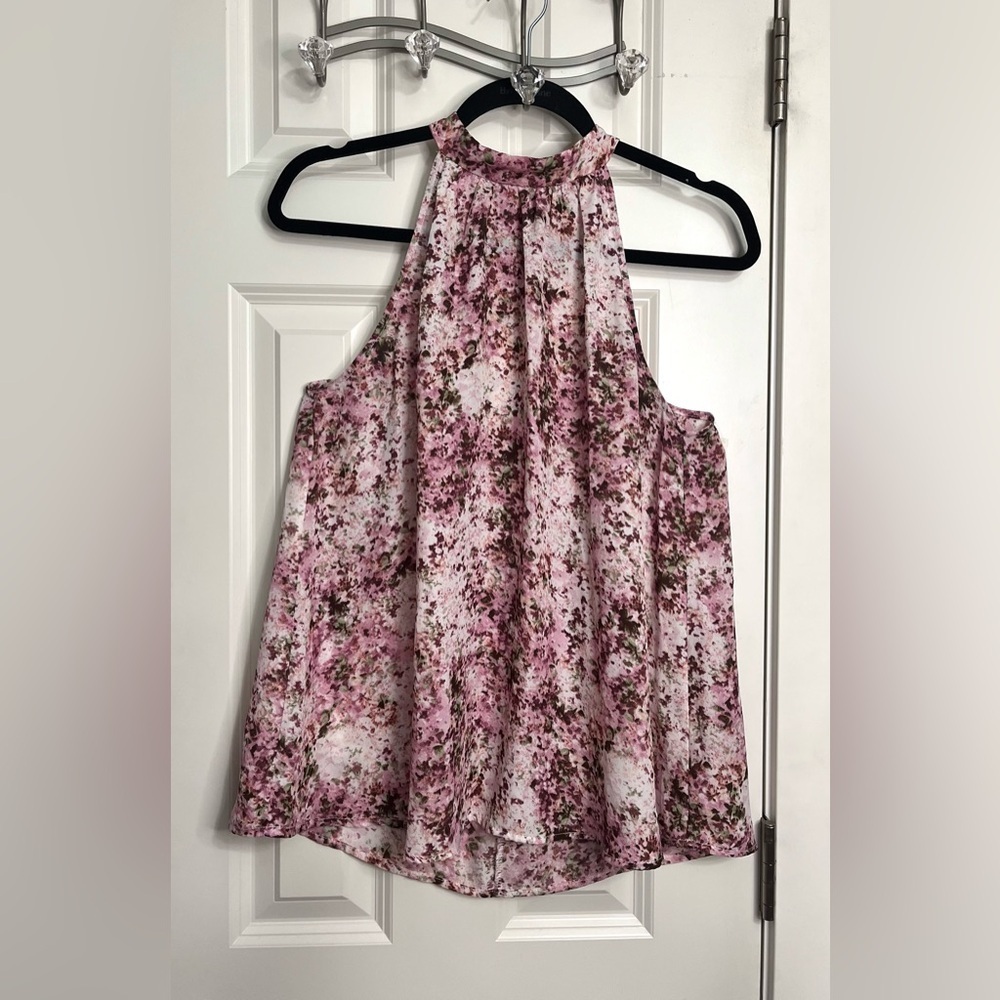 June & Hudson Floral Halter Blouse